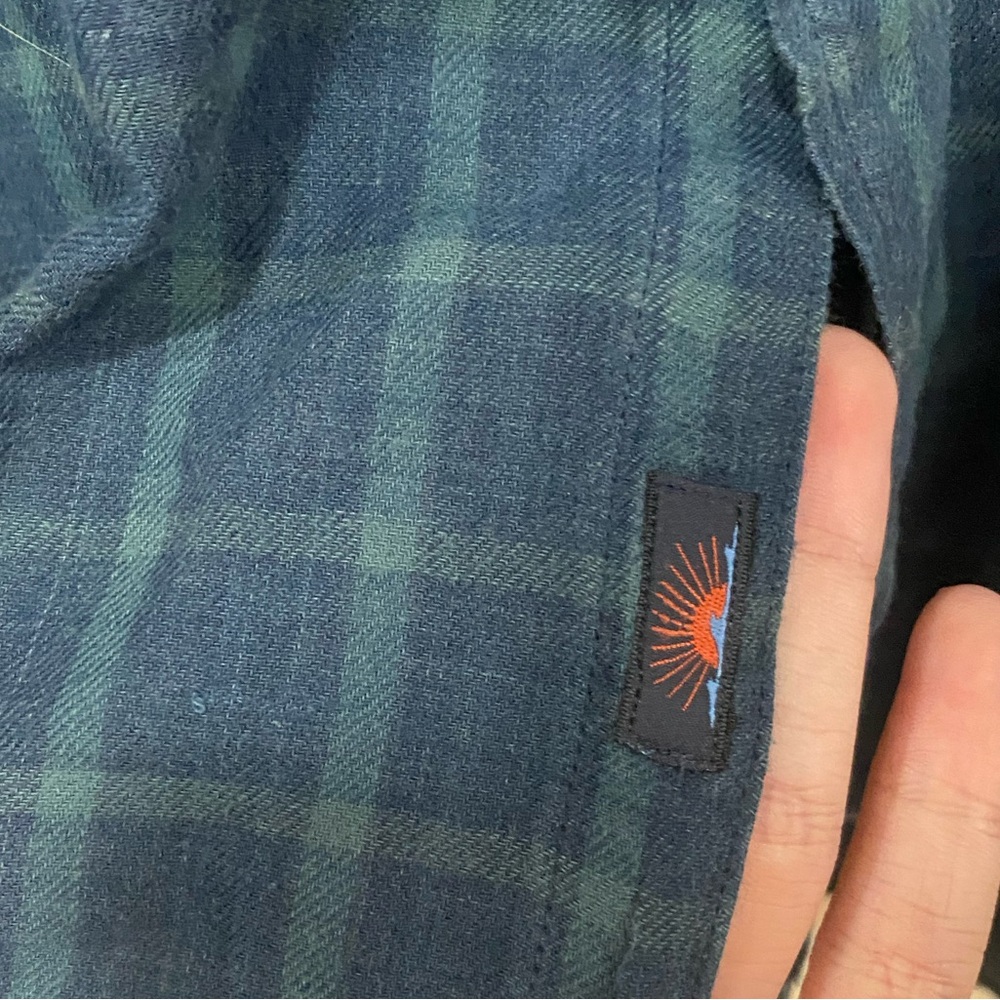Faherty Shirt Mens XXL Blue Plaid Button Up Long Sleeve Organic Cotton - Picture 4 of 6